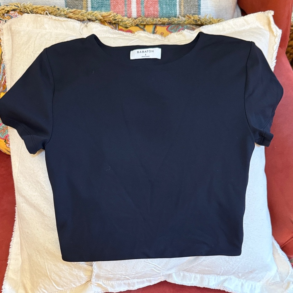 Babaton Black Short Sleeve Tee size Small